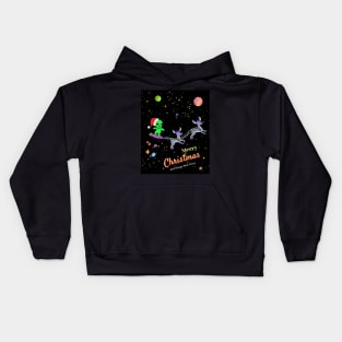 Merry Christmas Alien Kids Hoodie